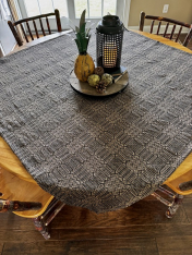 NORWICH BLACK/TAN 52" TABLE SQUARE *NEW*